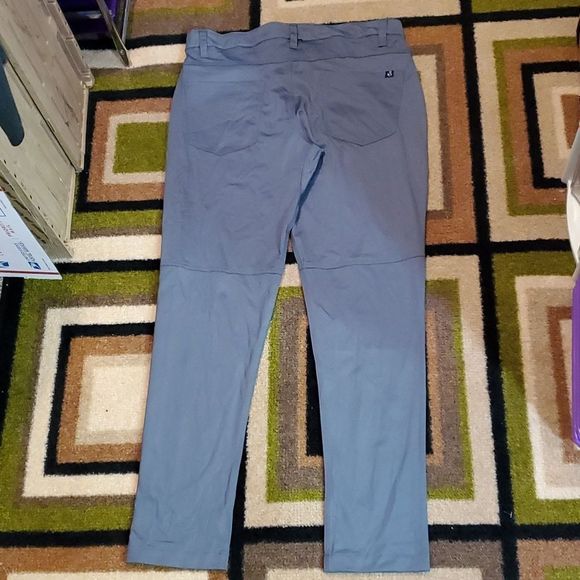 Swannie’s Golf Mens Medium Grey/Graphite Tapered Lucky Golf Pants Waist 35" - Picture 4 of 13